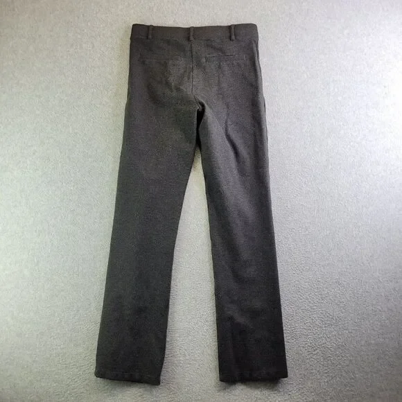 Betabrand Dress Pants Womens ST Long Gray Pull On Straight Leg Mid Rise Slimming - Picture 14 of 15